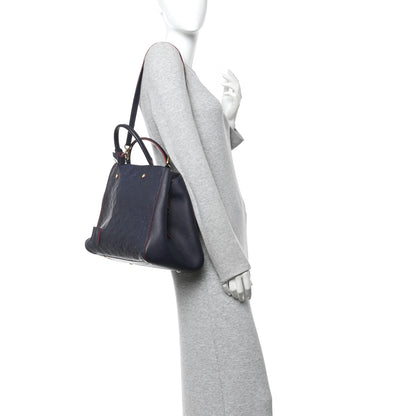 Louis Vuitton Empreinte Montaigne MM Marine Rouge 2 of 15