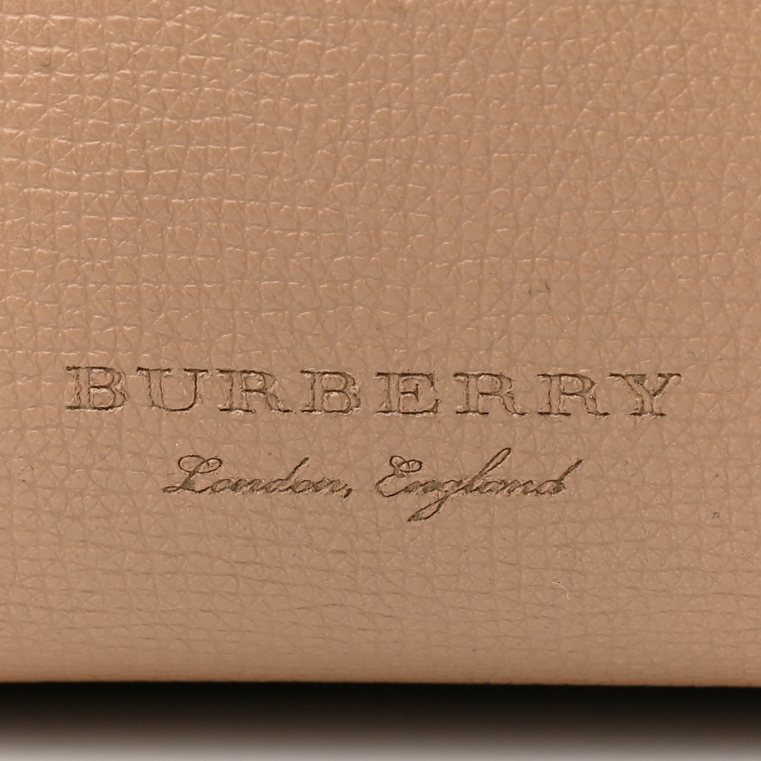 Burberry Grainy Calfskin Haymarket Check Medium Reversible Tote Camel 6 of 14