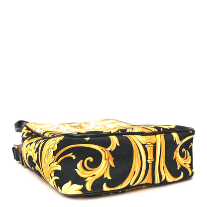 Versace Nylon Baroque Print Crossbody Black White 4 of 9
