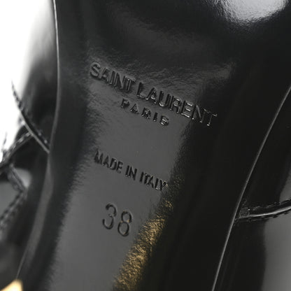 Saint Laurent Vitello Marilyn Auteuil 105 Ankle Zip Boots 38 Black 7 of 9