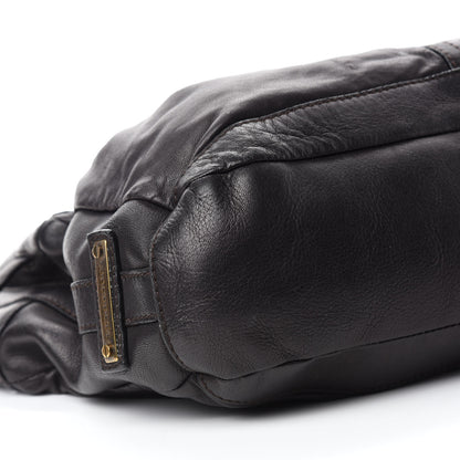 Burberry Calfskin Medium Hobo Dark Chocolate 6 of 11