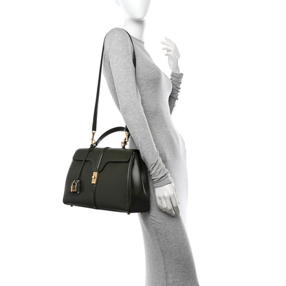 Celine Satinated Calfskin Medium 16 Top Handle Bag Khaki 2 of 12