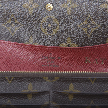 Louis Vuitton Monogram Emilie Wallet Red 7 of 15