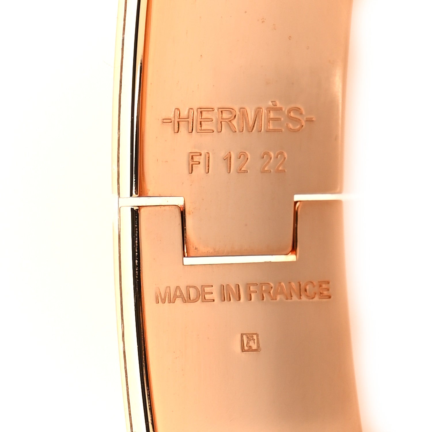 Hermes Enamel Narrow Clic Clac H Bracelet PM Rose Dragee 4 of 5