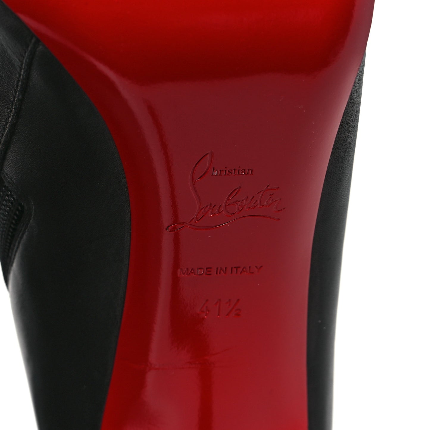 Calfskin Adox 85 Ankle Boots 41.5 Black