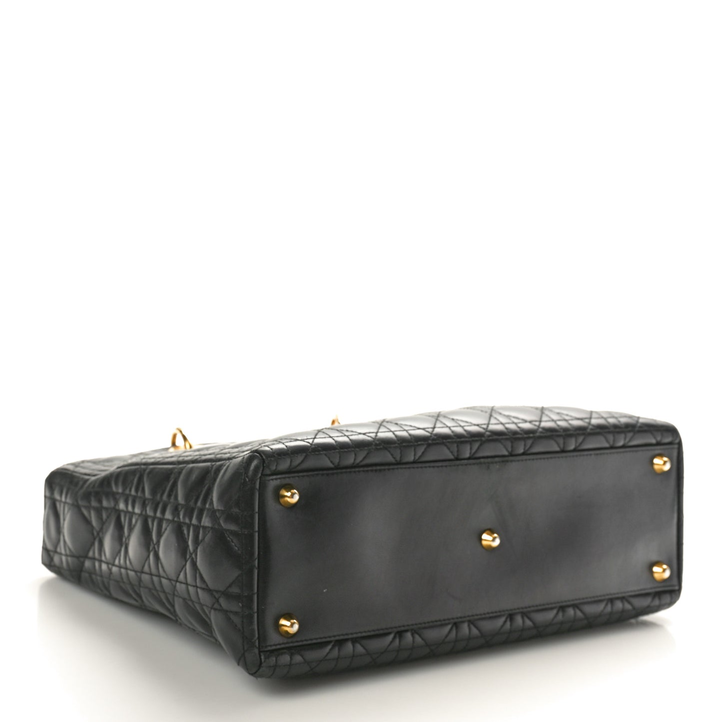 Lambskin Cannage Large Lady Dior Black