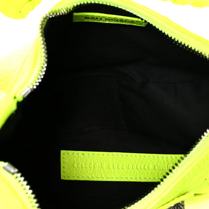 Balenciaga Agneau Arena Le Cagole Shoulder Bag XS Fluo Yellow 6 of 11