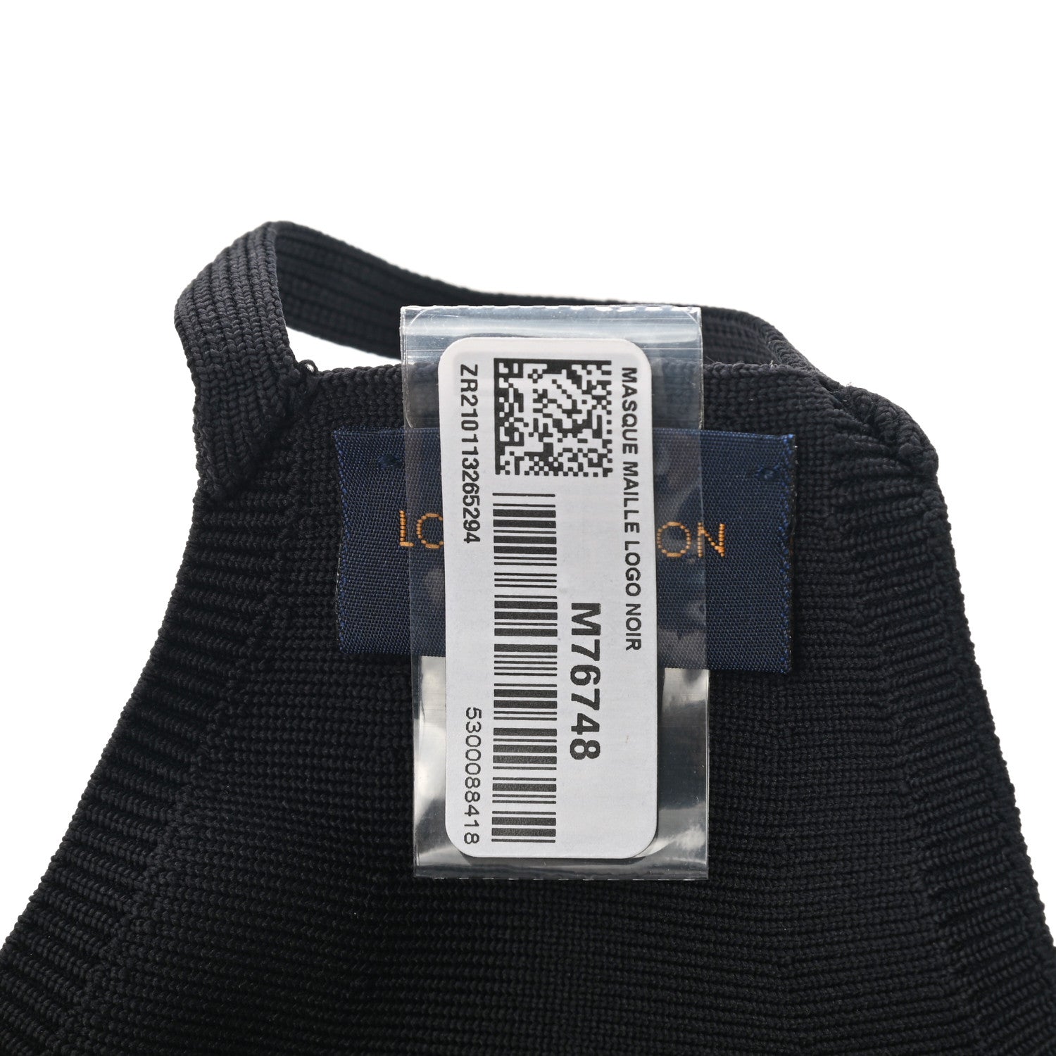 Louis Vuitton LV Initials Knit Face Mask Black 6 of 8
