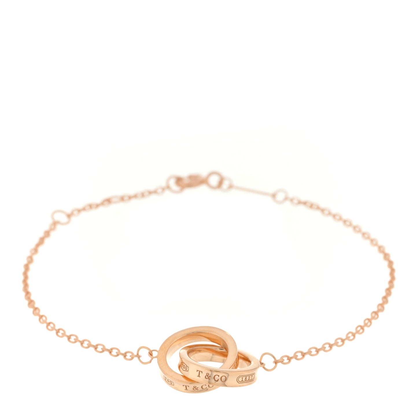 18K Rose Gold 1837 Interlocking Circles Bracelet