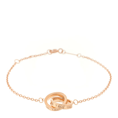 Tiffany 18K Rose Gold 1837 Interlocking Circles Bracelet 1 of 3