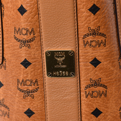 MCM Visetos Medium Liz Reversible Shopper Tote Cognac 9 of 23