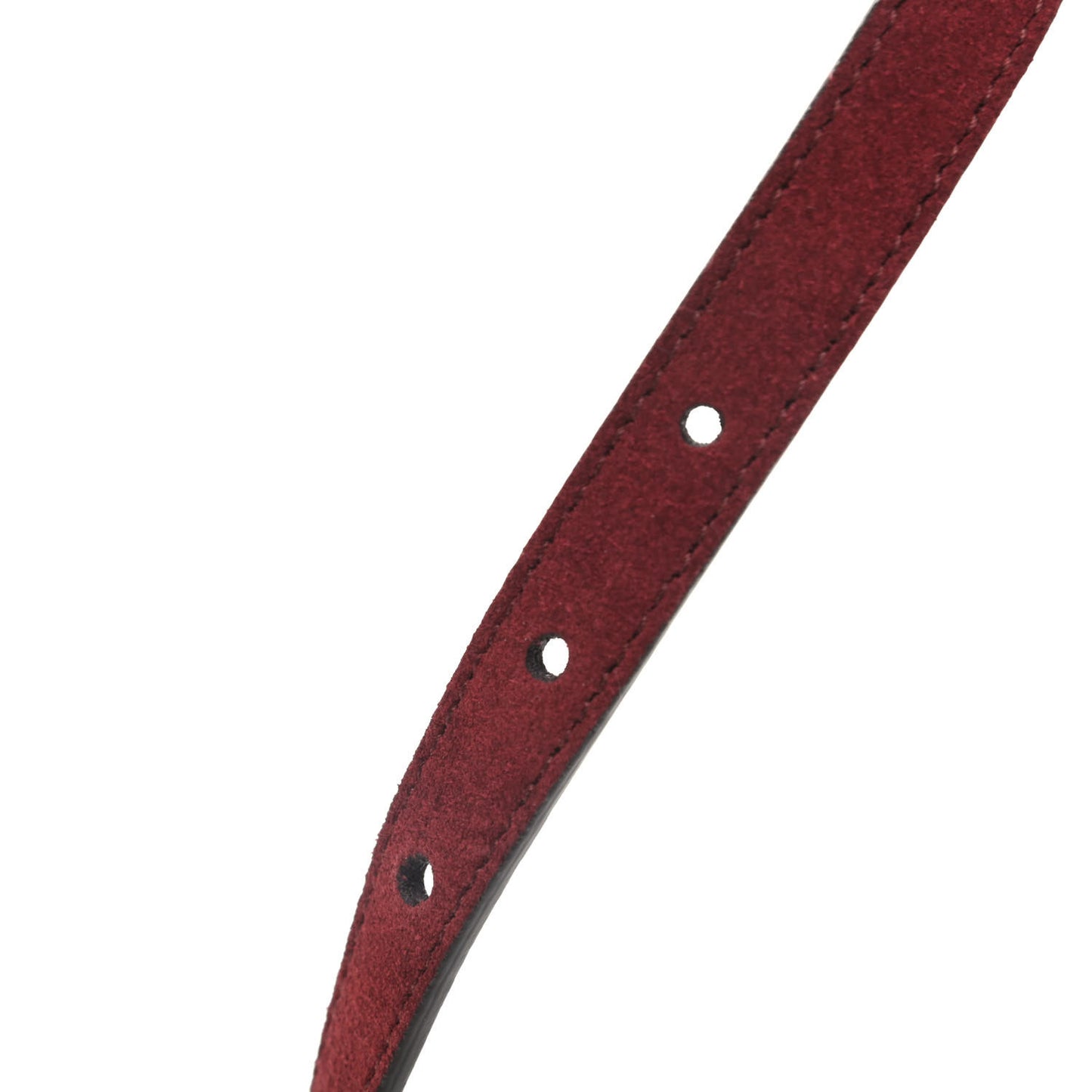 Suede Icaro Plaque Interlocking G 15mm Belt 75 30 Red