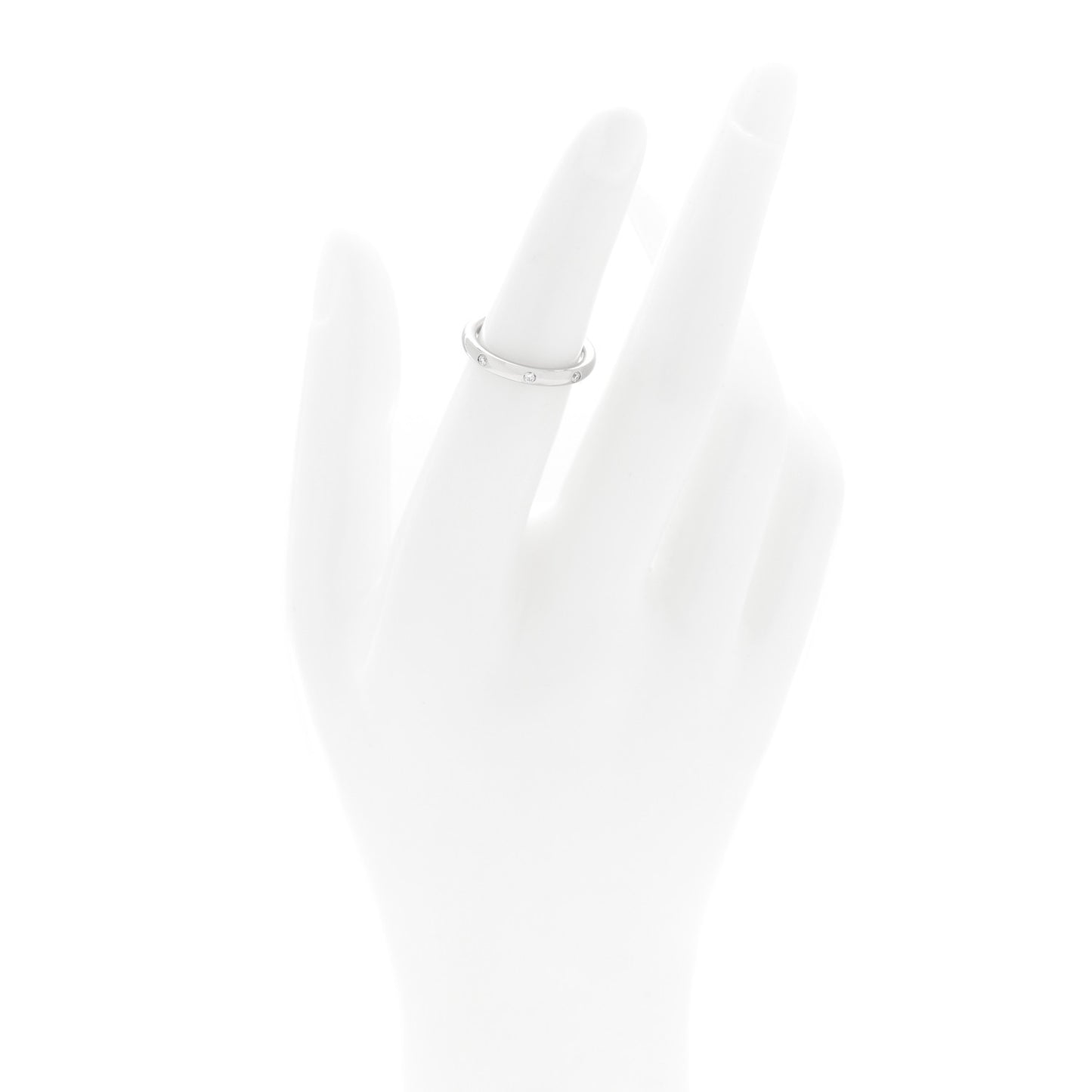 Platinum Diamond Tendrement Etoiles Wedding Band Ring 48 4.5