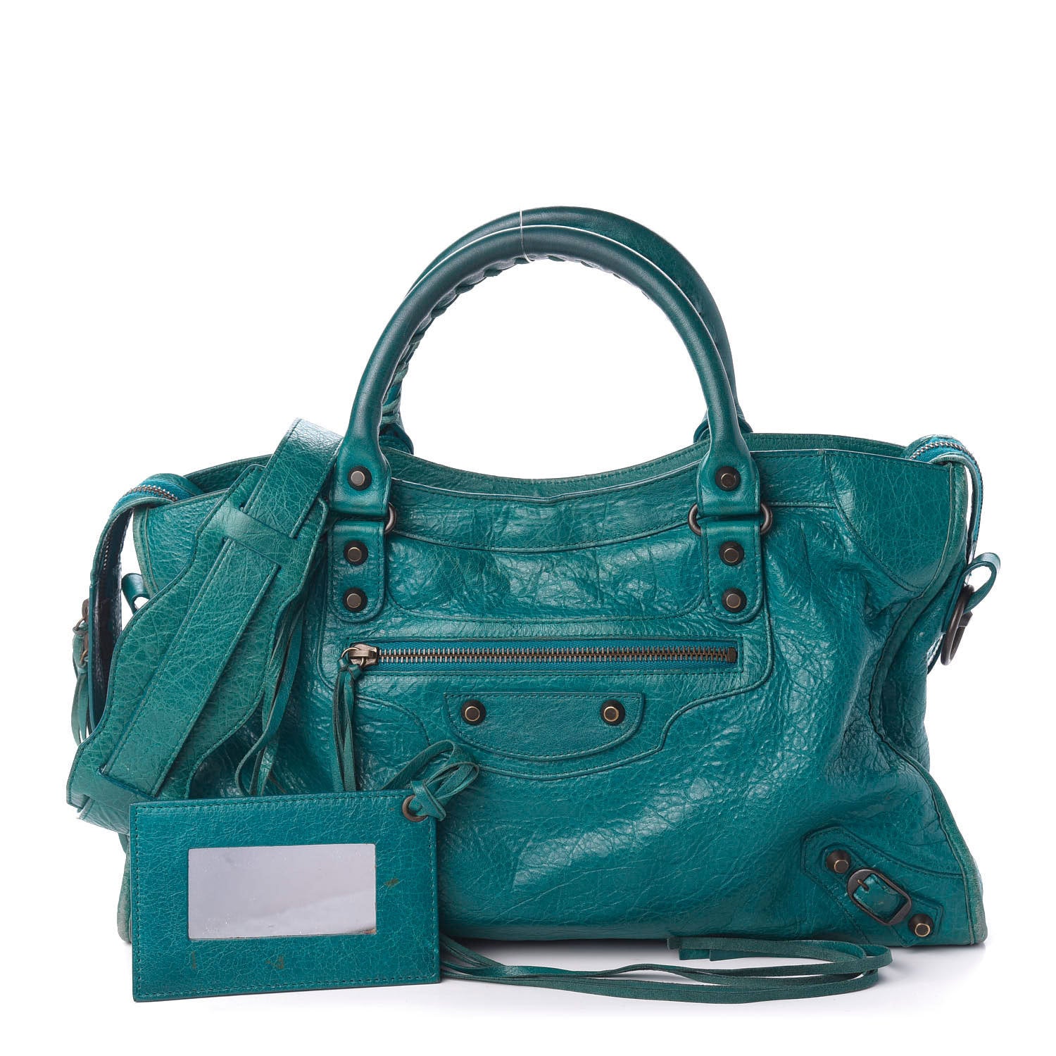 Balenciaga Agneau Classic Hardware City Lagon 1 of 11