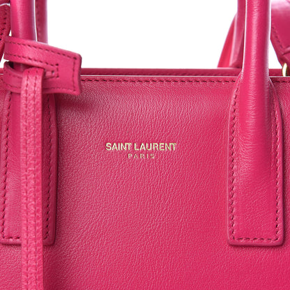 Saint Laurent Calfskin Nano Sac De Jour Bubblegum 7 of 10