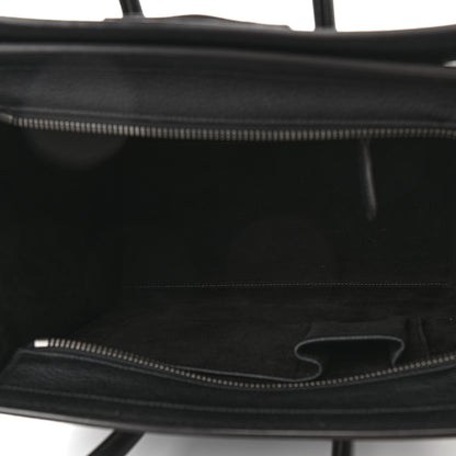 Celine Drummed Calfskin Micro Luggage Black 5 of 9
