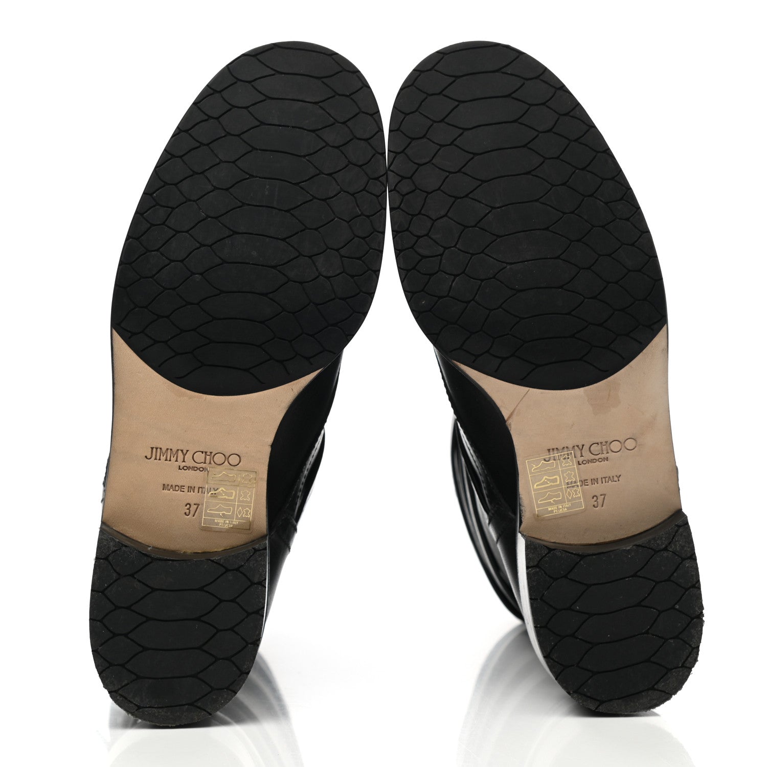 Jimmy Choo Grainy Calfskin Dalston Boots 37 Black 5 of 7