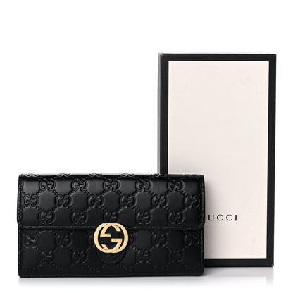 Gucci Guccissima Signature Icon Continental Wallet Black 12 of 12