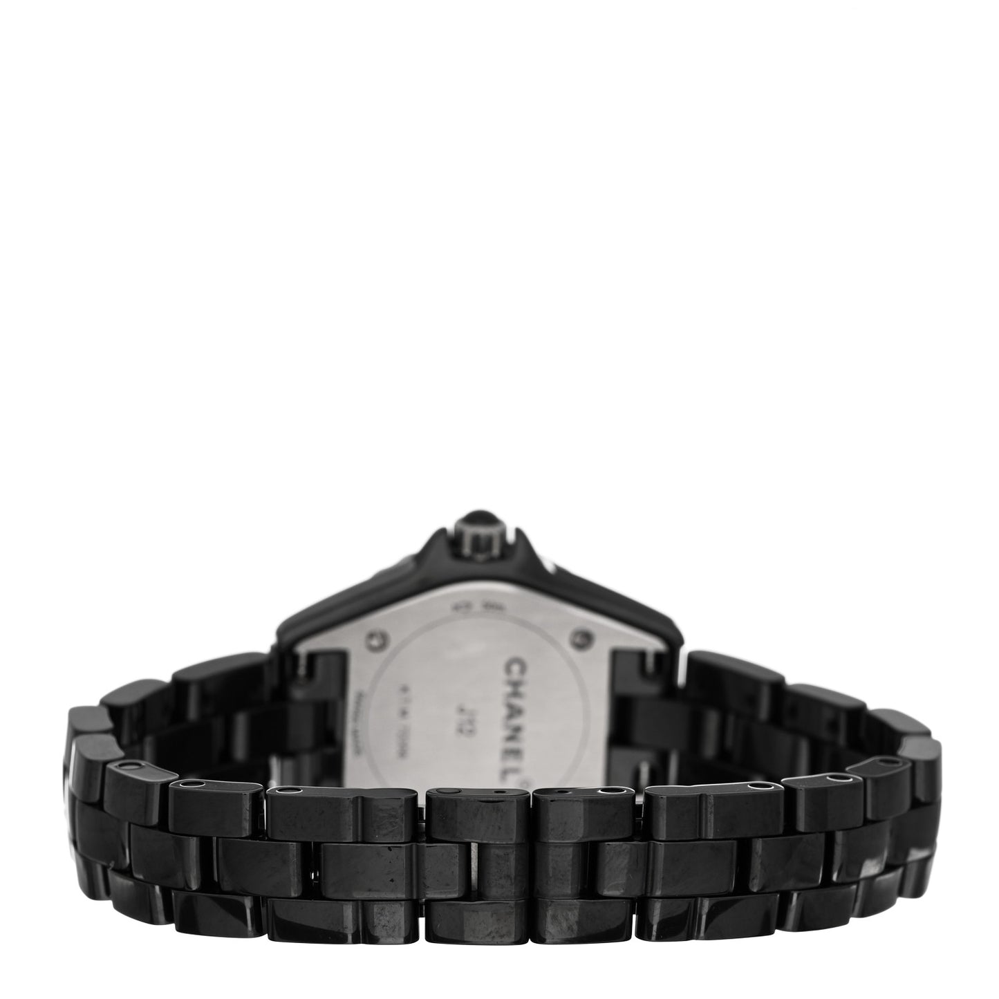 Stainless Steel Ceramic Diamond Bezel 29mm J12 Quartz Watch Black