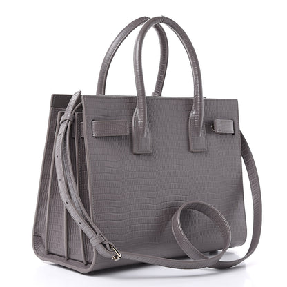 Saint Laurent Lizard Calfskin Embossed Baby Sac De Jour Fog 3 of 10