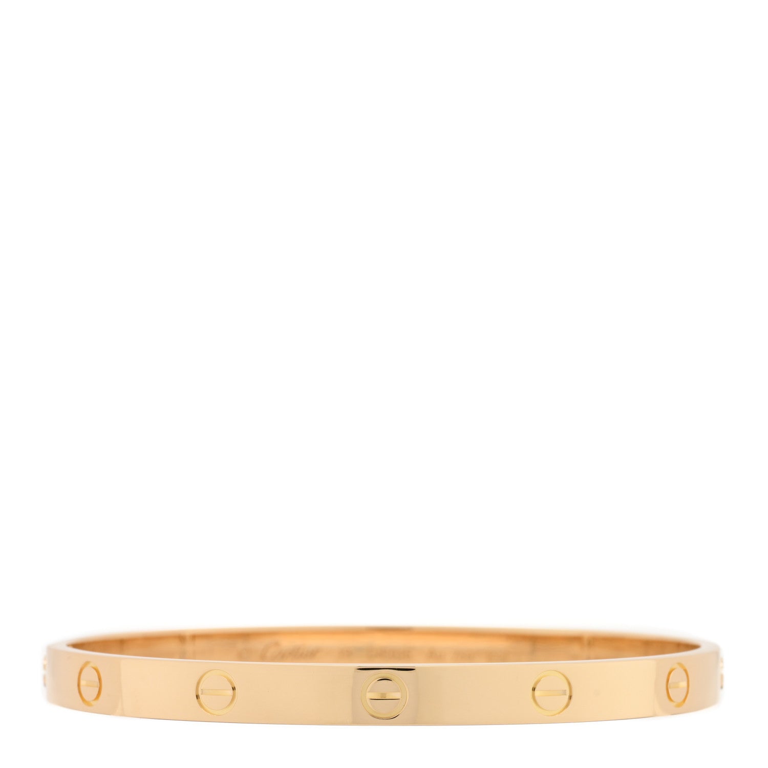 Cartier 18K Yellow Gold LOVE Bracelet 19 1 of 3