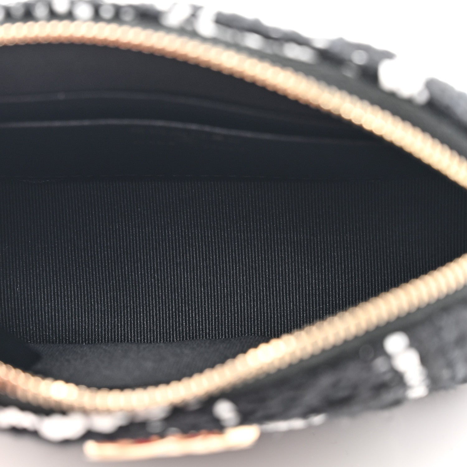 Chanel Tweed Quilted Mini Clutch With Chain Black White 5 of 12