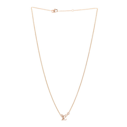 Louis Vuitton 18K Pink Gold Diamond Idylle Blossom LV Pendant Necklace 3 of 4