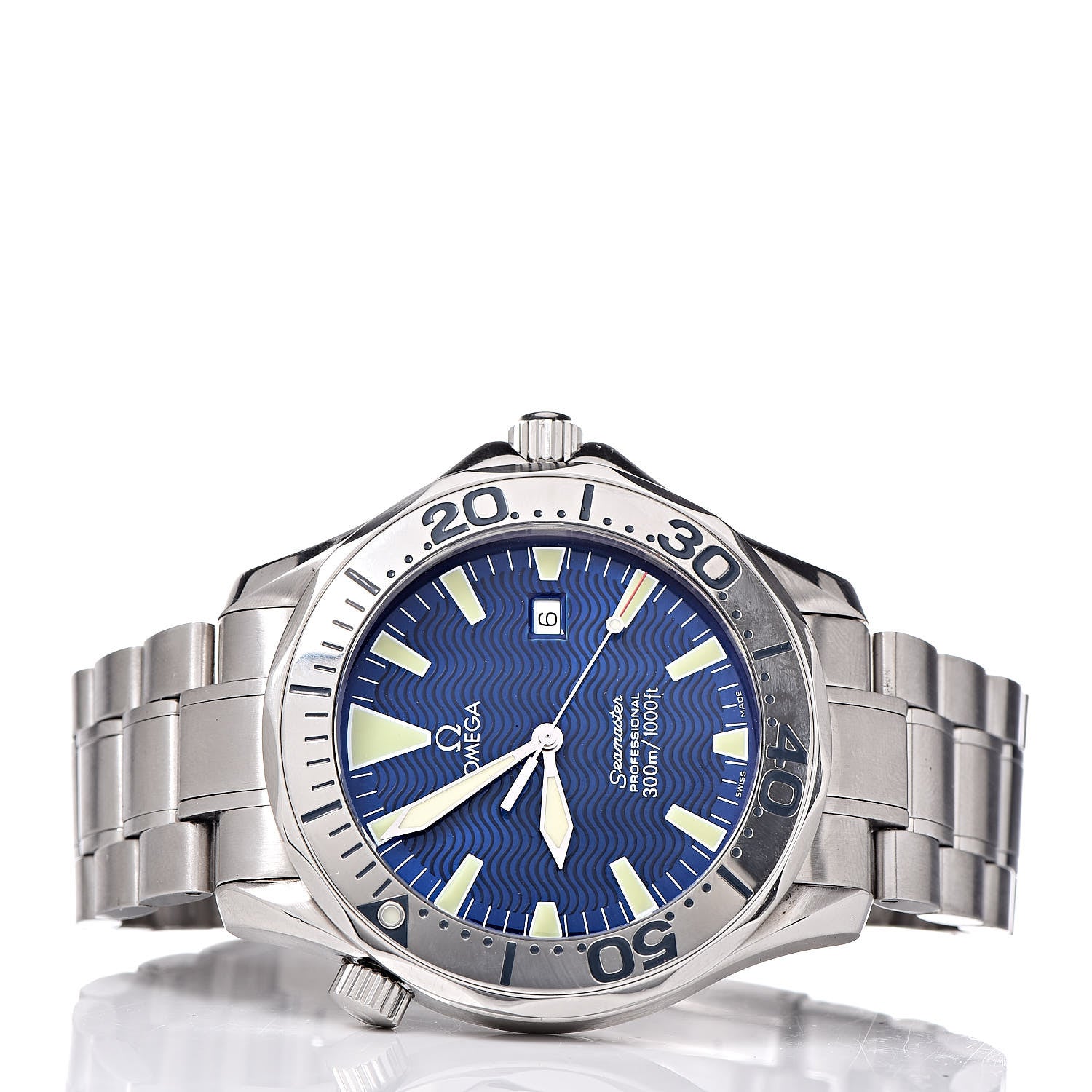 Omega Stainless Steel 41mm Seamaster Professional 300 Automatic Watch Blue 2265.80 3 of 7