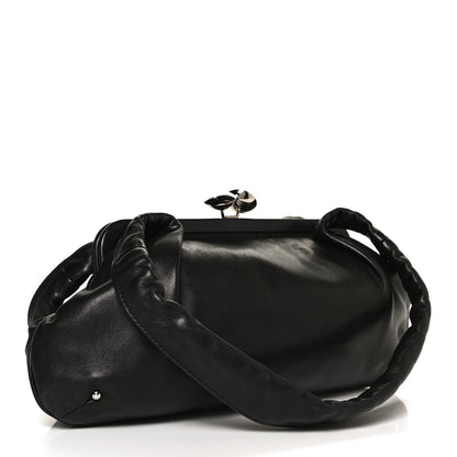 Chanel Lambskin Kiss Lock Frame Bag Black 3 of 10
