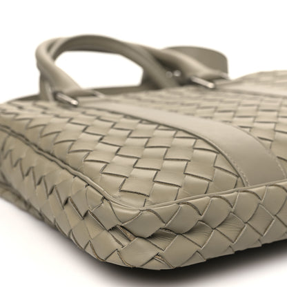 Bottega Veneta Nappa Intrecciato Medium Briefcase Taupe 9 of 10