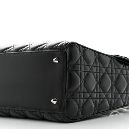 Christian Dior Lambskin Cannage Medium Lady Dior Black 10 of 12