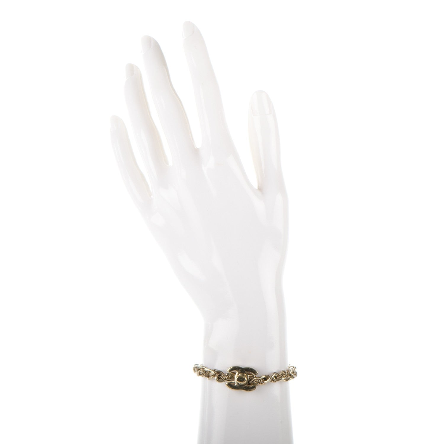 Chanel CC Turnlock Chain Bracelet Gold 2 of 4