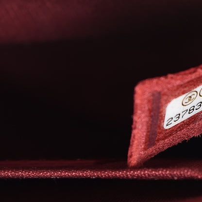 Chanel Caviar Macro Chevron Small Single Flap Red 7 of 13