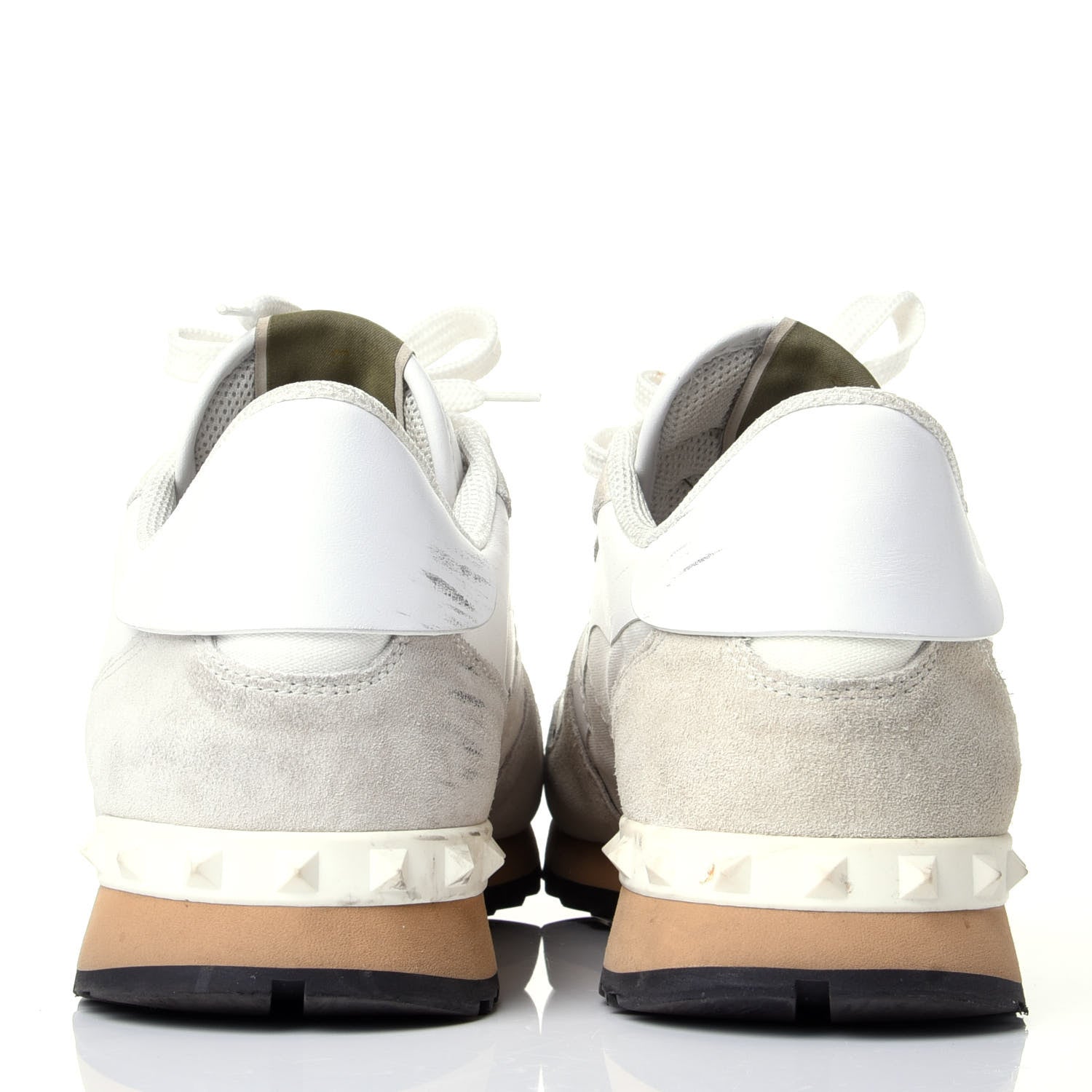 Valentino Garavani Fabric Suede L'Amour Rockrunner Sneakers 43 White 6 of 11