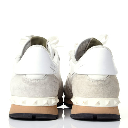 Valentino Garavani Fabric Suede L'Amour Rockrunner Sneakers 43 White 6 of 11