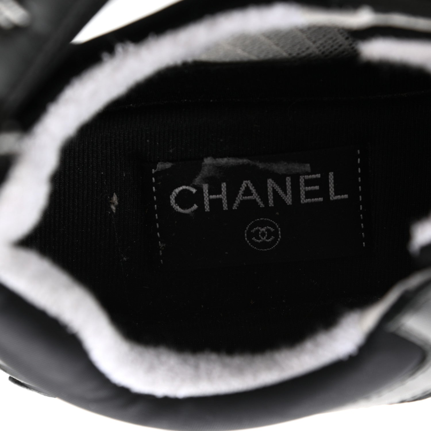 Chanel Calfskin Mesh Lycra Sneakers 39 Black 7 of 11