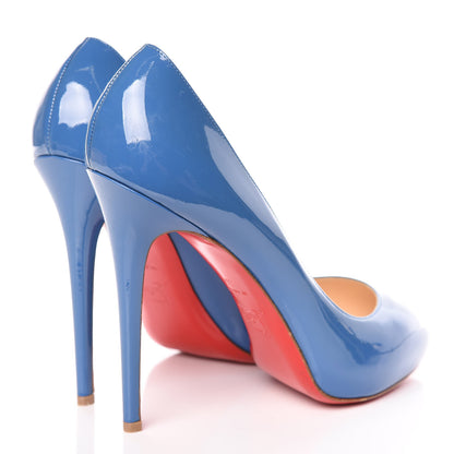 Christian Louboutin Patent New Declic 120 Pumps 41 Royal Blue 4 of 14