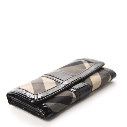 Burberry Beat Check Penrose Continental Wallet Black 4 of 12