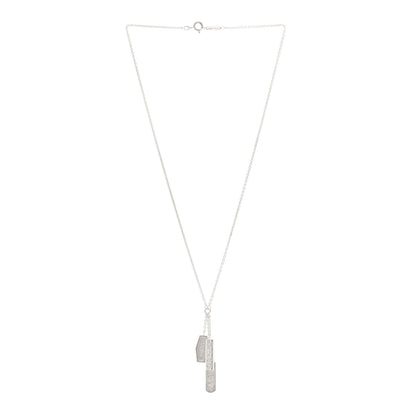 Tiffany Sterling Silver 1837 Triple Tag Lariat Necklace 3 of 4