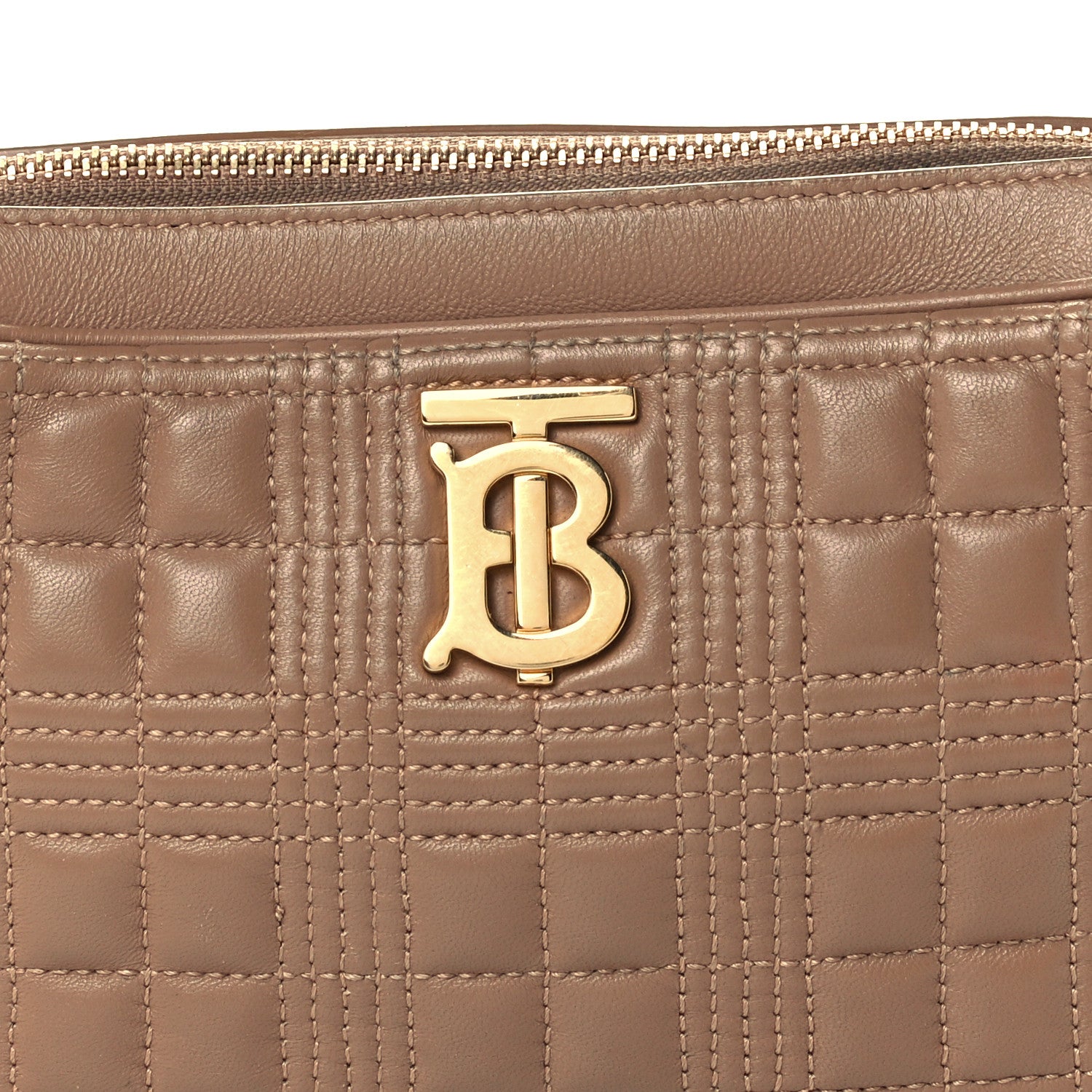 Burberry Lambskin Quilted Camera Bag Camel 8 of 12