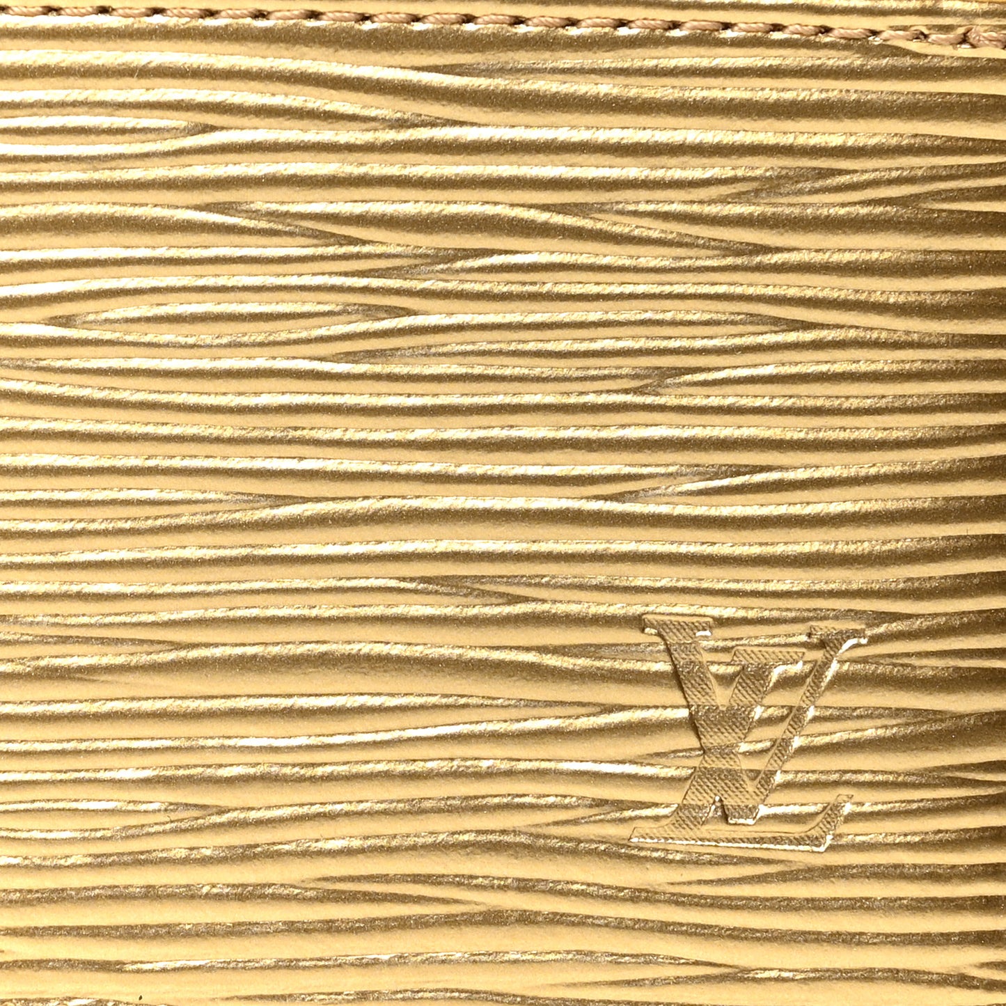 Epi Card Holder Gold