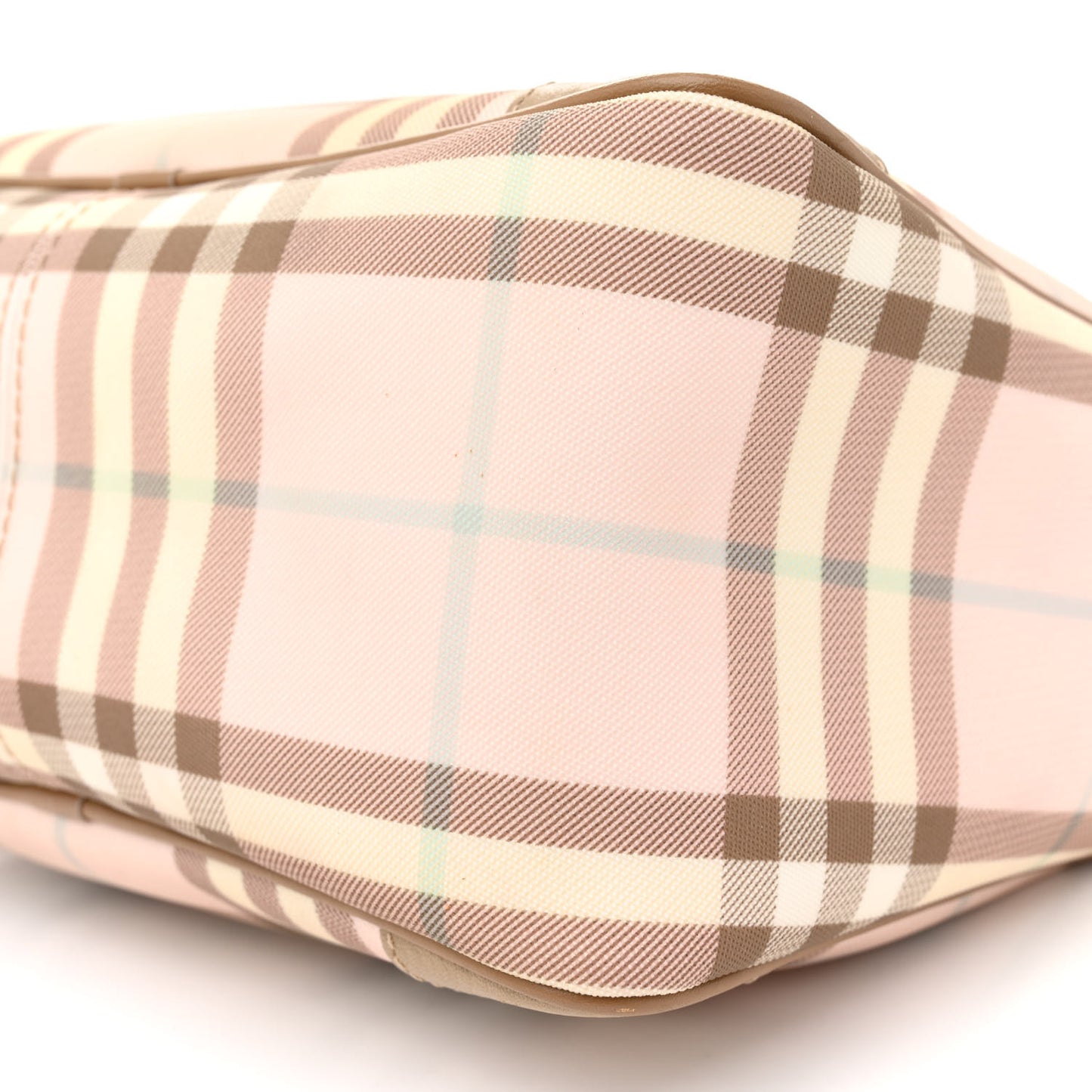 Candy Check Small Tote Pink