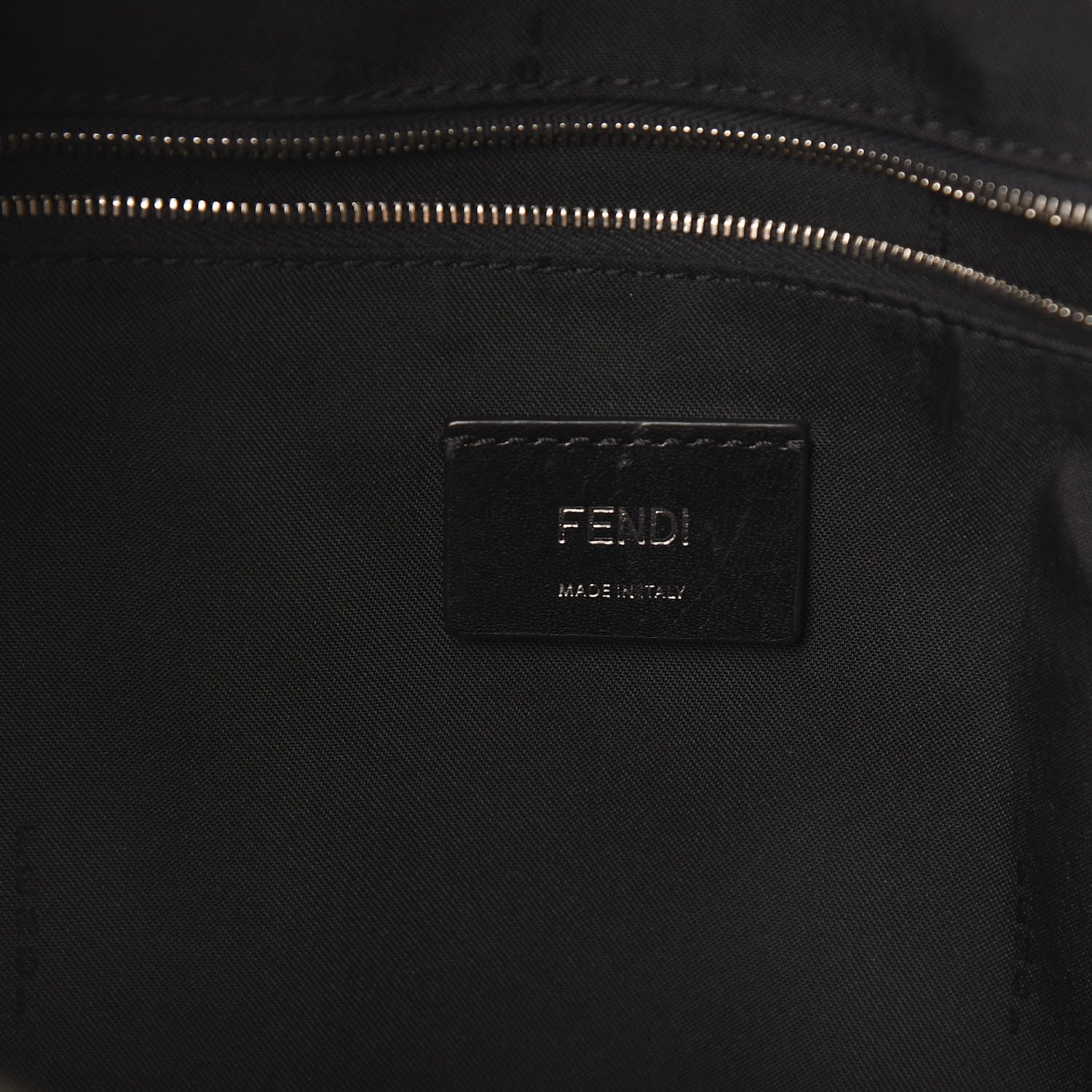 Fendi Nylon Vitello Liberty Metal Monster Eyes Rounded Backpack Tempesta 7 of 8