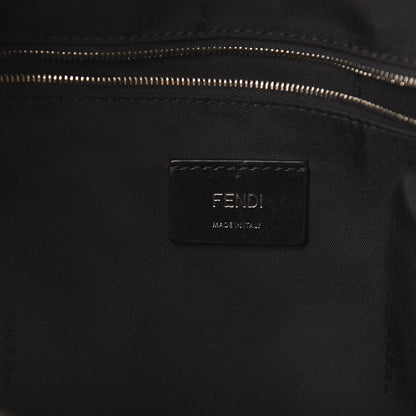 Fendi Nylon Vitello Liberty Metal Monster Eyes Rounded Backpack Tempesta 7 of 8