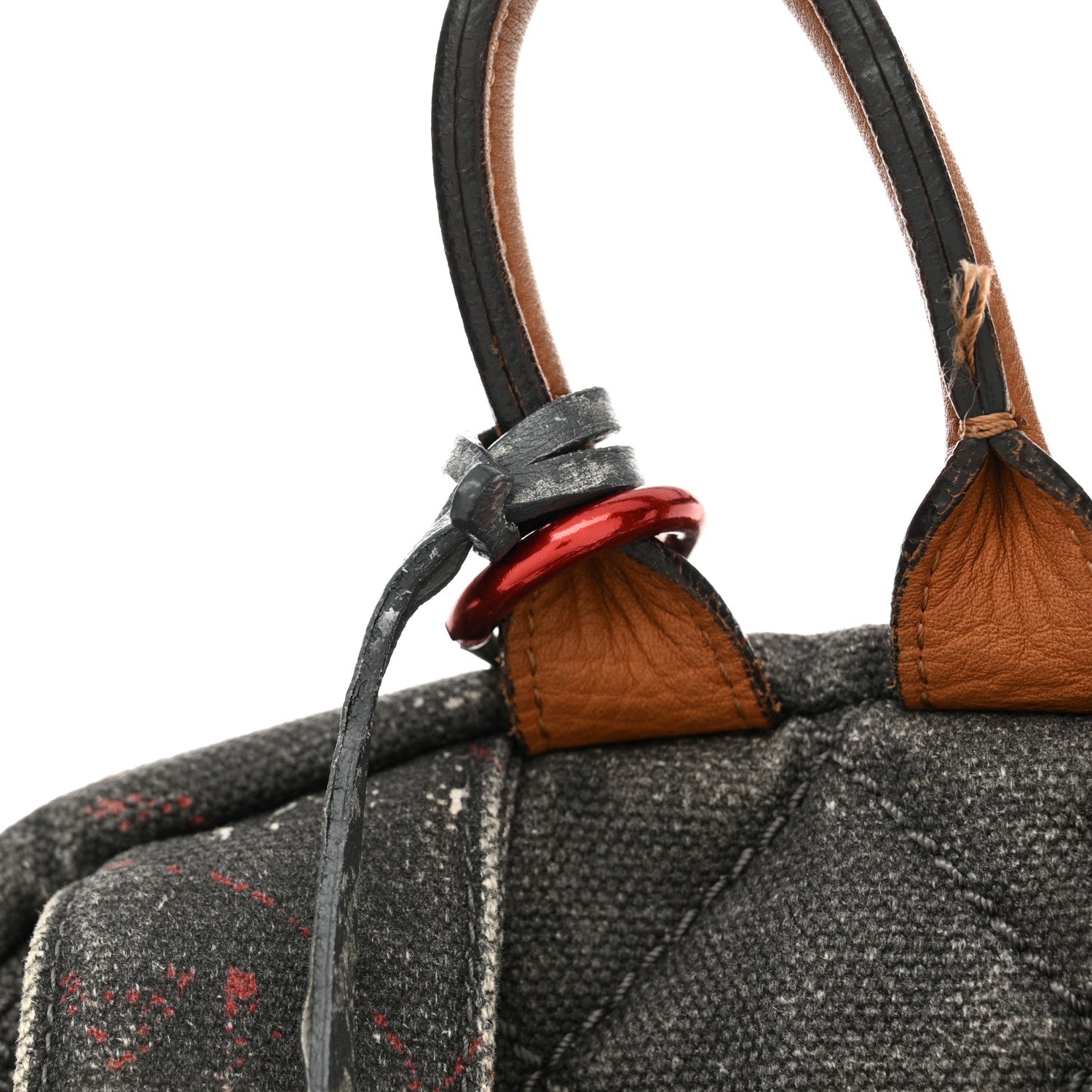 Chanel Graffiti Printed Canvas Medium Backpack Black 13 of 17