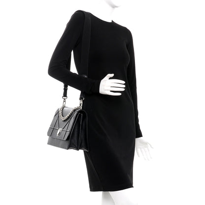 Christian Dior Grained Calfskin Diorama Satchel Black 2 of 7