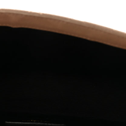 Saint Laurent Grain De Poudre Textured Mixed Matelasse Triquilt Small Monogram Satchel Dark Beige 5 of 9