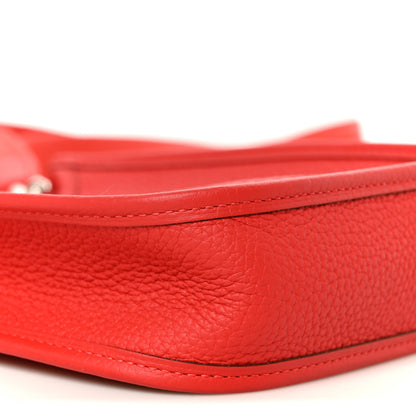 Hermes Taurillon Clemence Evelyne TPM Rouge De Coeur 10 of 11