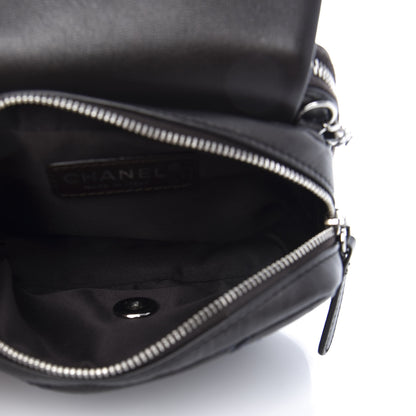 Chanel Metallic Lambskin Stitched New Mini Flap Grey 6 of 14