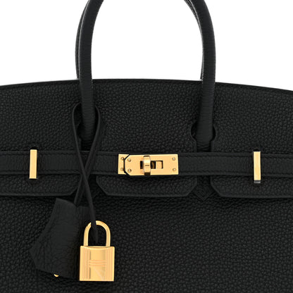Hermes Togo Birkin 25 Black 8 of 11